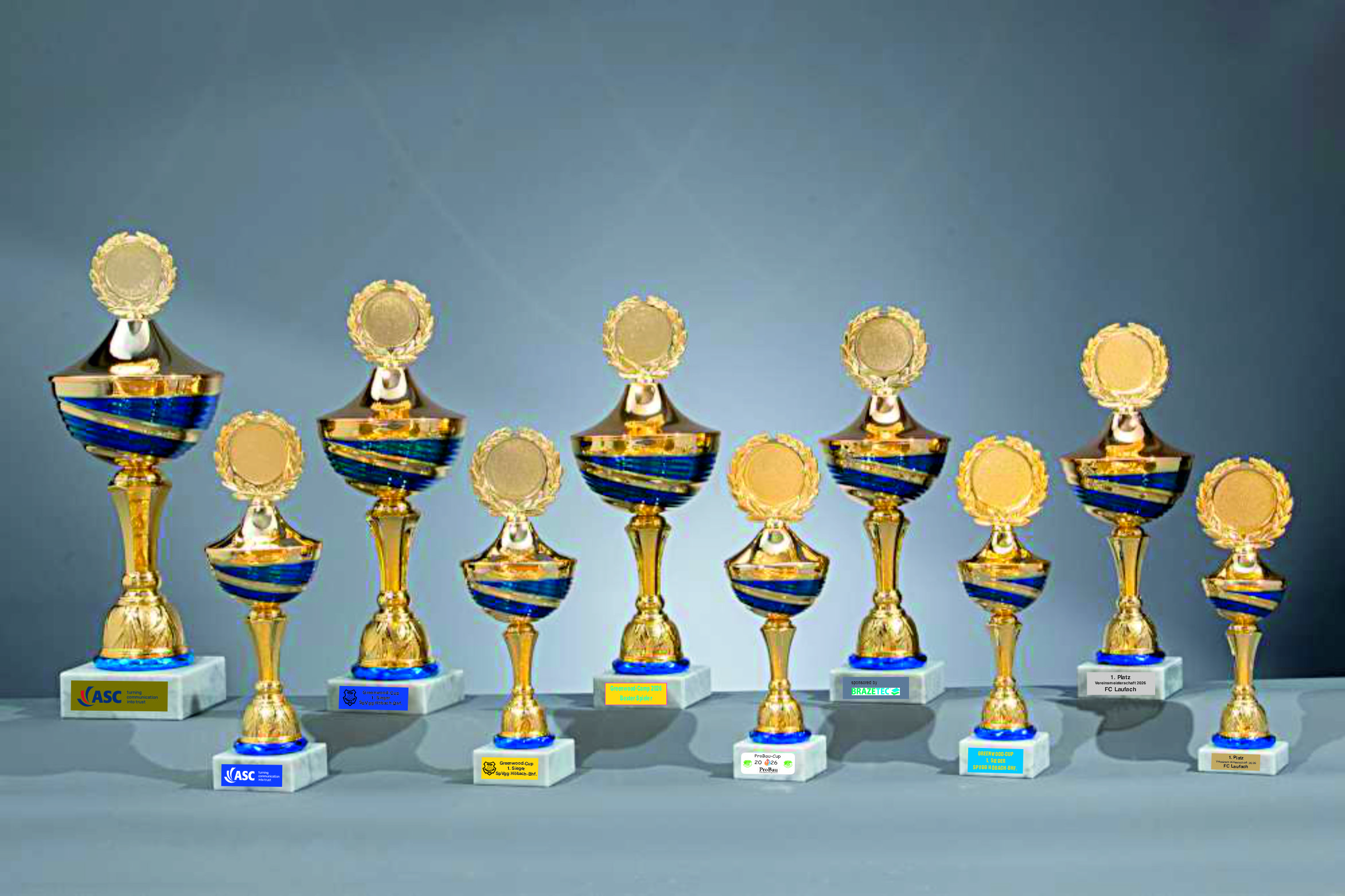 Pokal Champion Wave gold