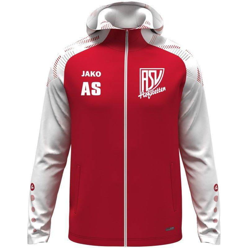 Jako Kapuzenjacke Sonic Herren ASV Hofstetten rot/weiß