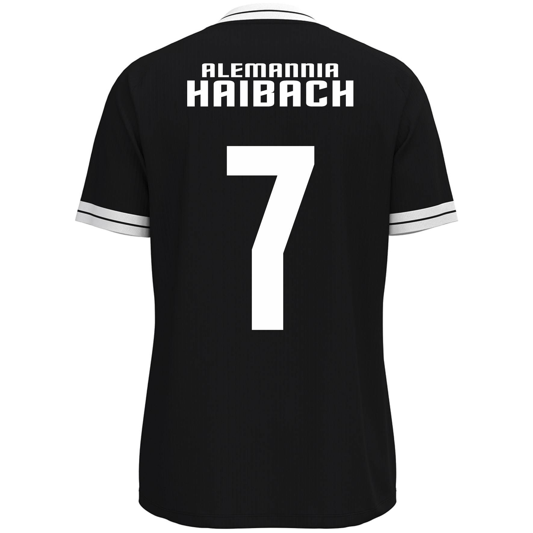 Away Trikot Retro Kinder Alemannia Haibach Zwote 26/27 schwarz