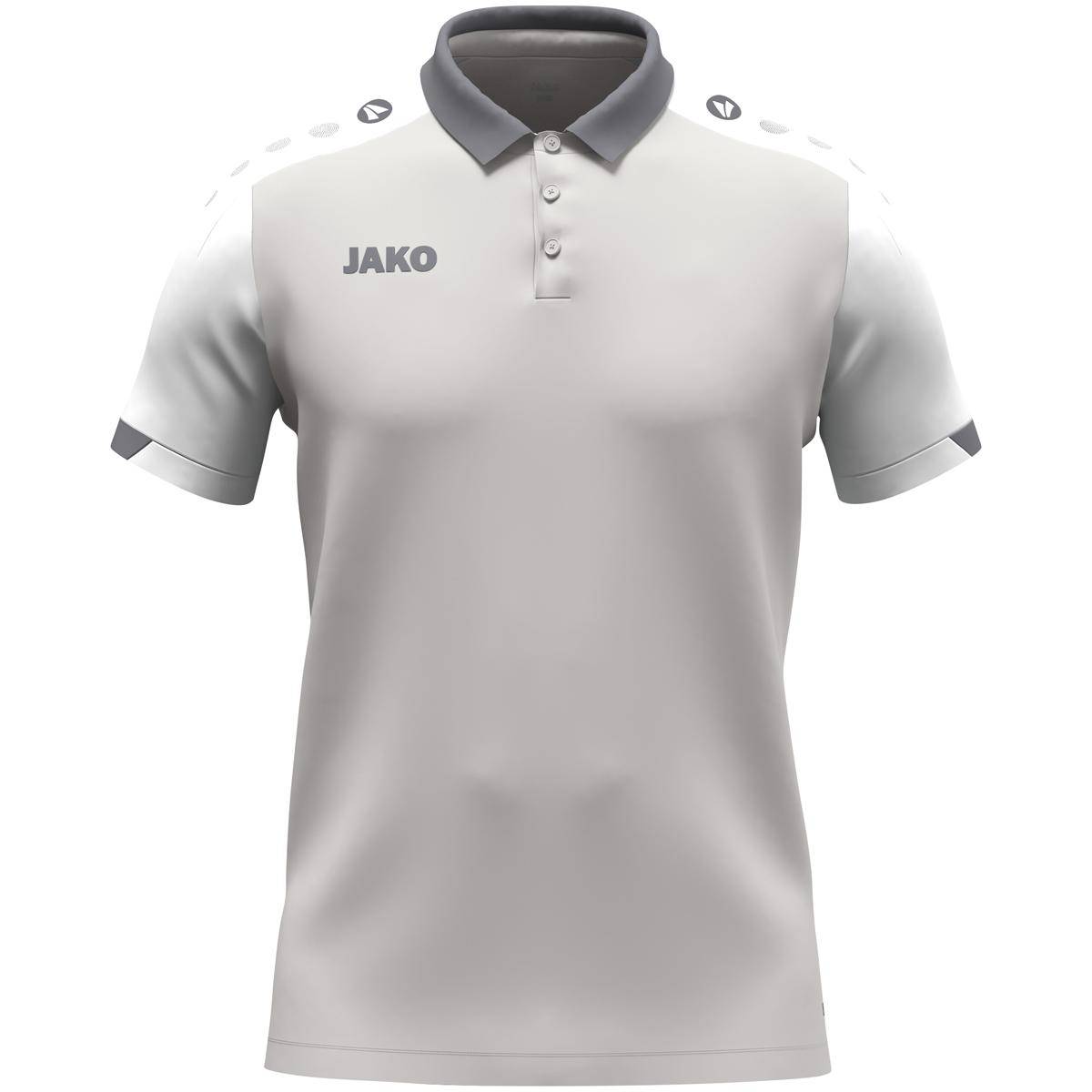 Jako Polo Dynamic Kinder hellgrau/weiß/grau