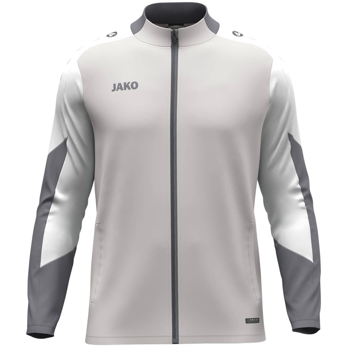 Jako Polyesterjacke Dynamic Herren hellgrau/weiß/grau