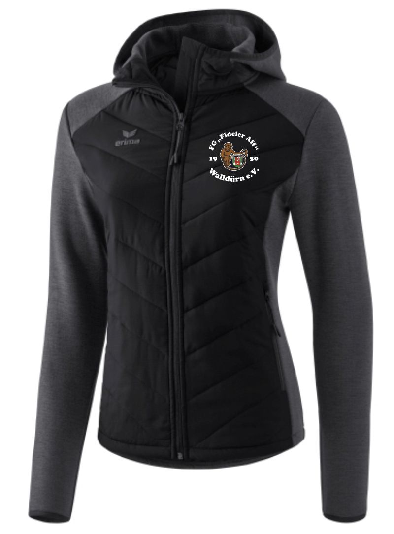 erima Steppjacke Funktion Women FG Fideler Aff schwarz