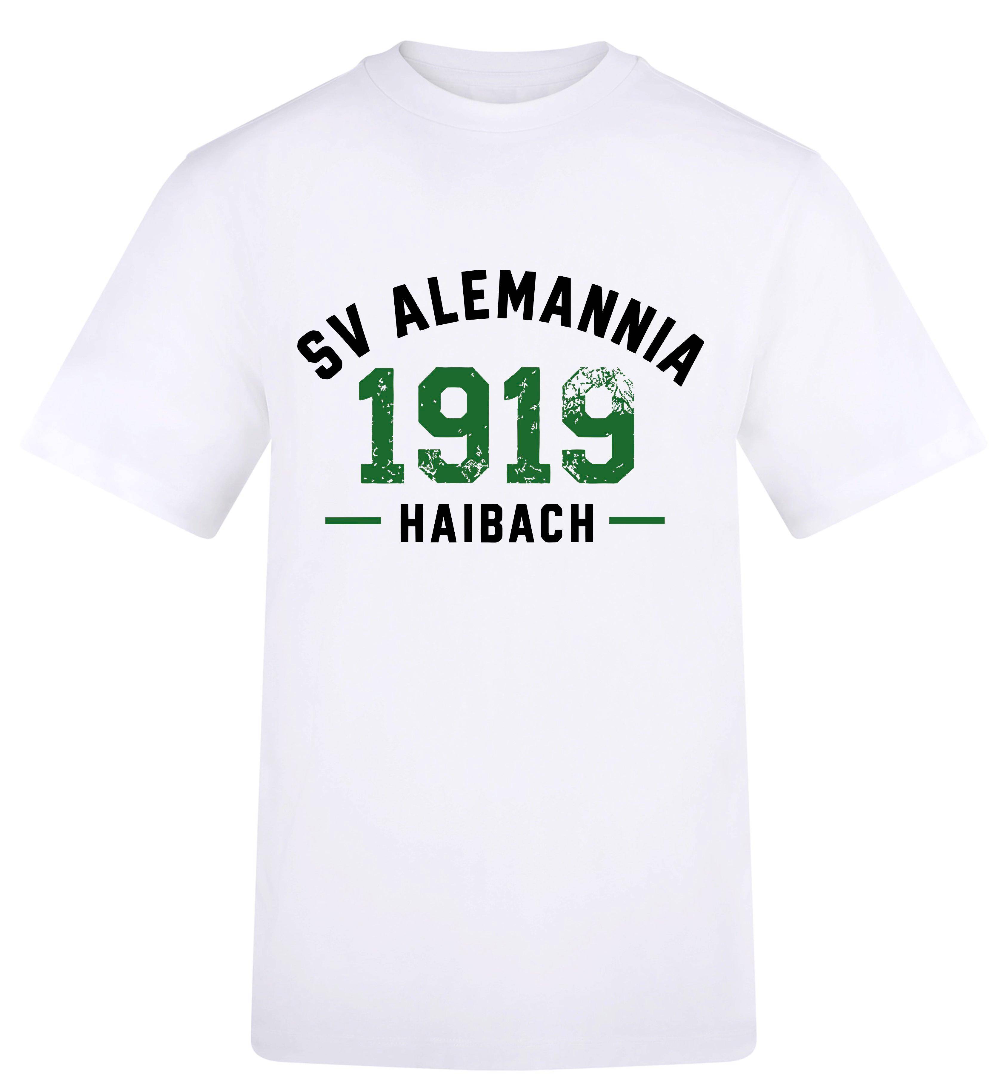 Alemannia Haibach T-Shirt Unisex weiß
