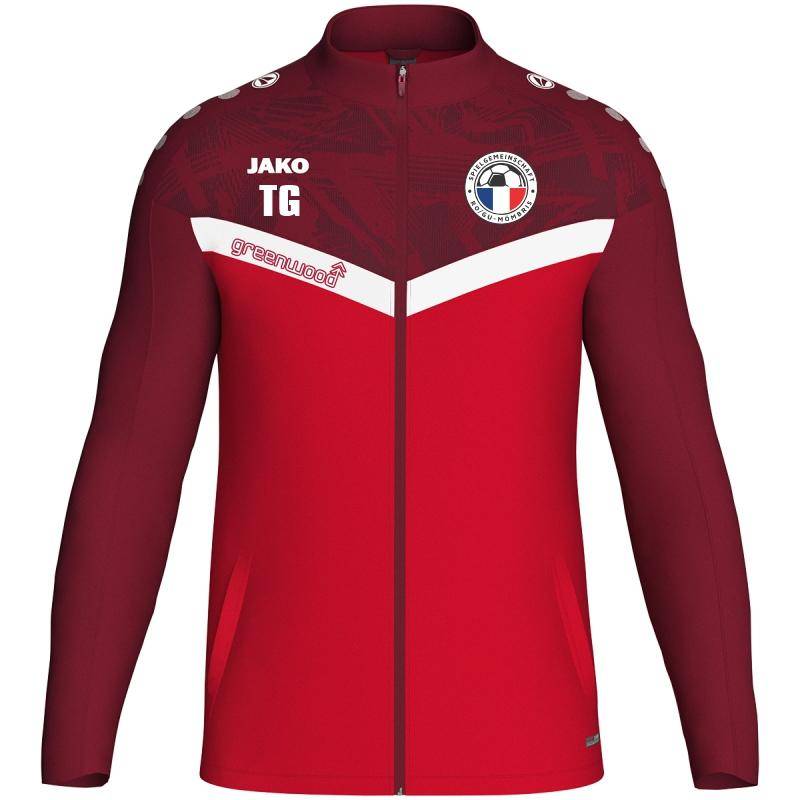 Jako Polyesterjacke Iconic Herren Mömbris rot/weinrot