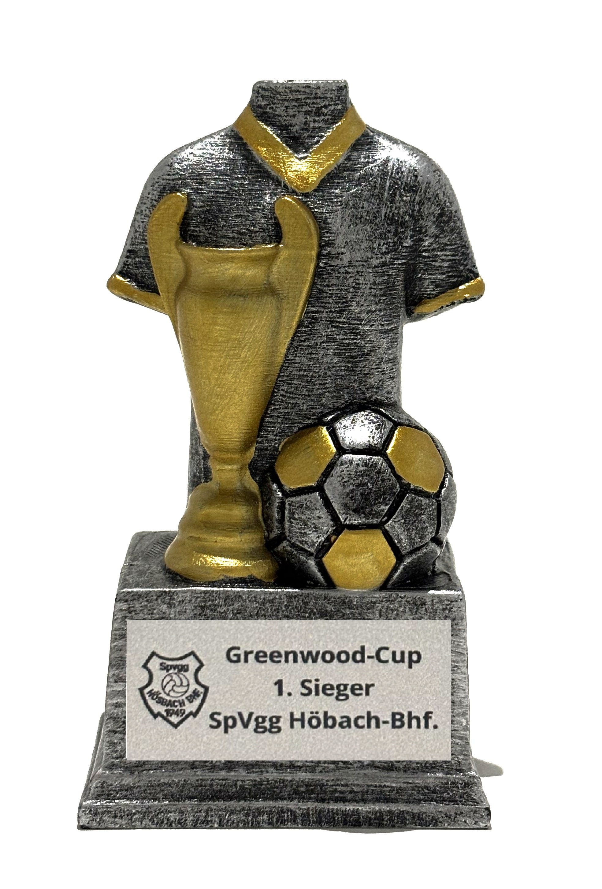 Minipokal Triballpo silber/gold
