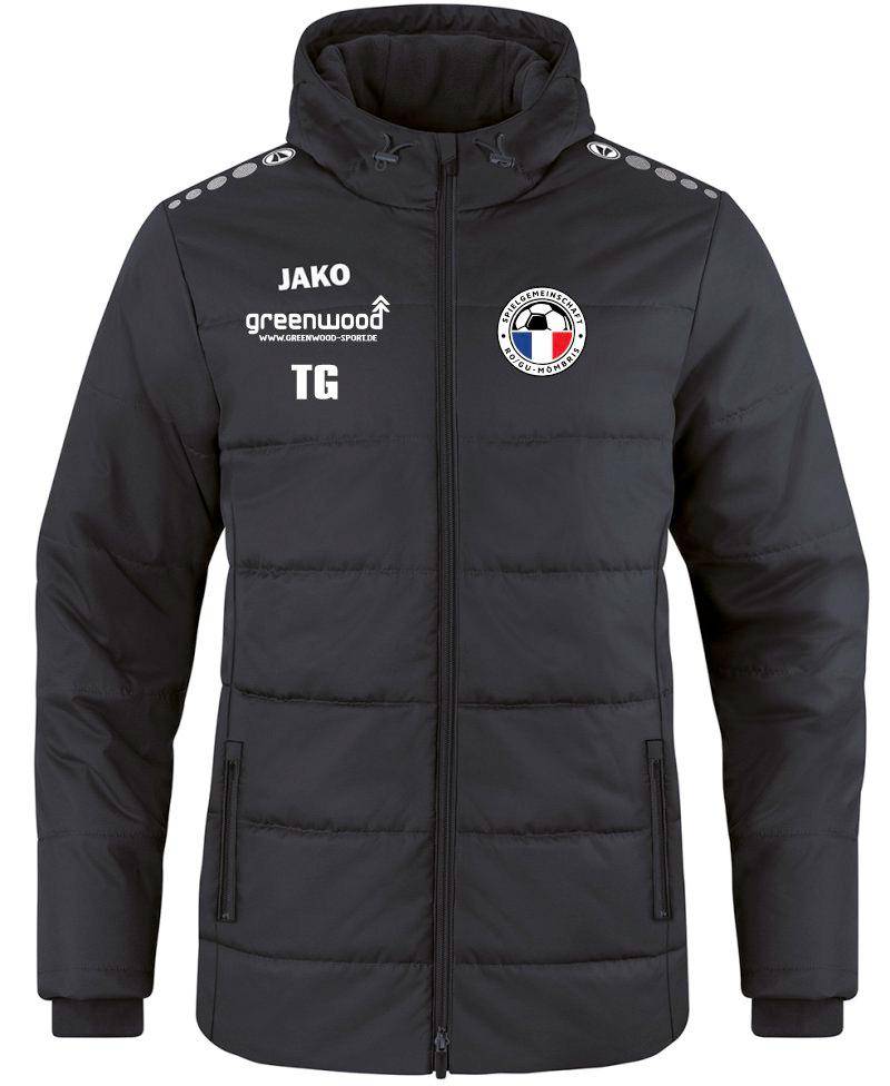 Coachjacke Team mit Kapuze Kinder Mömbris schwarz