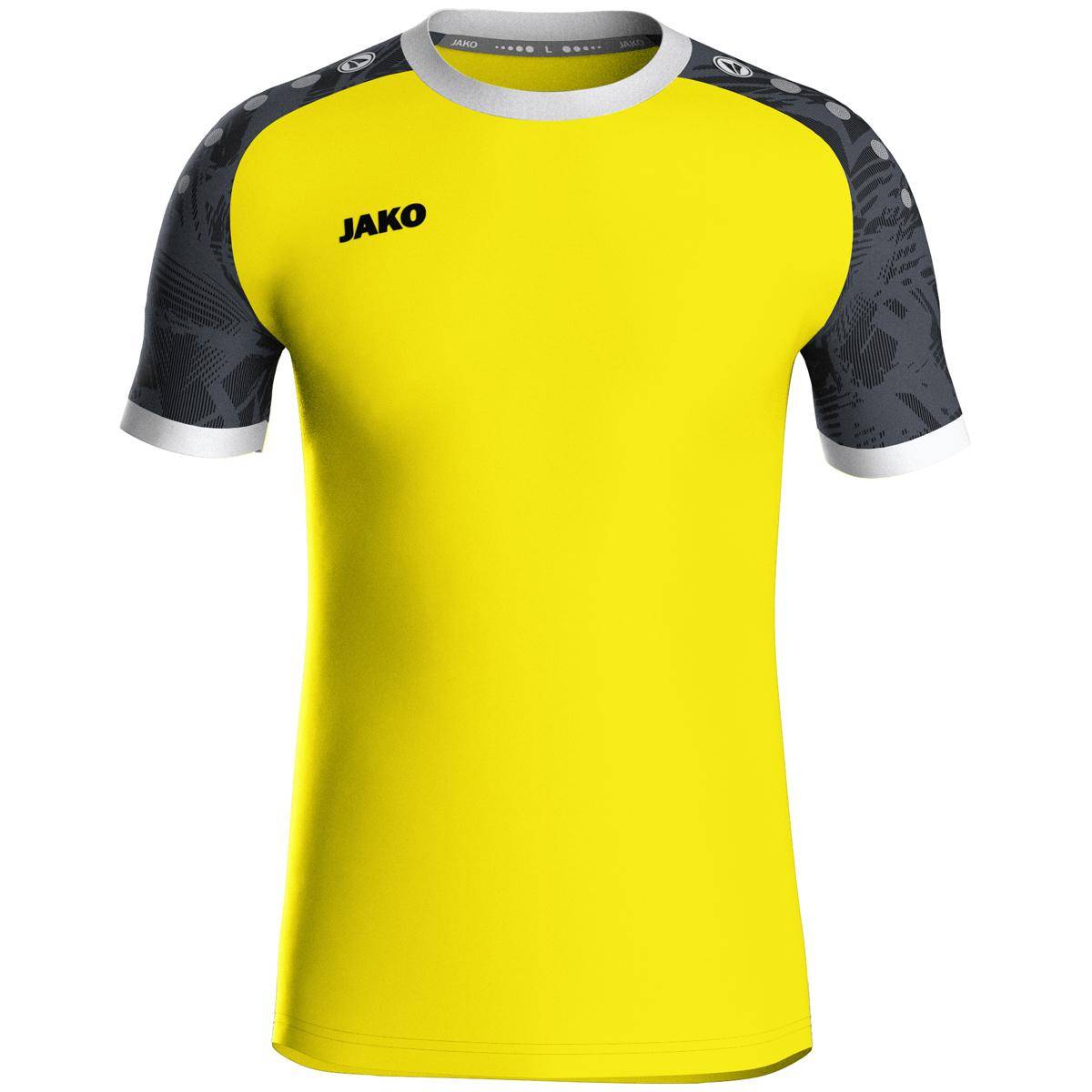 Jako Trikot Iconic KA Kinder soft yellow/schwarz