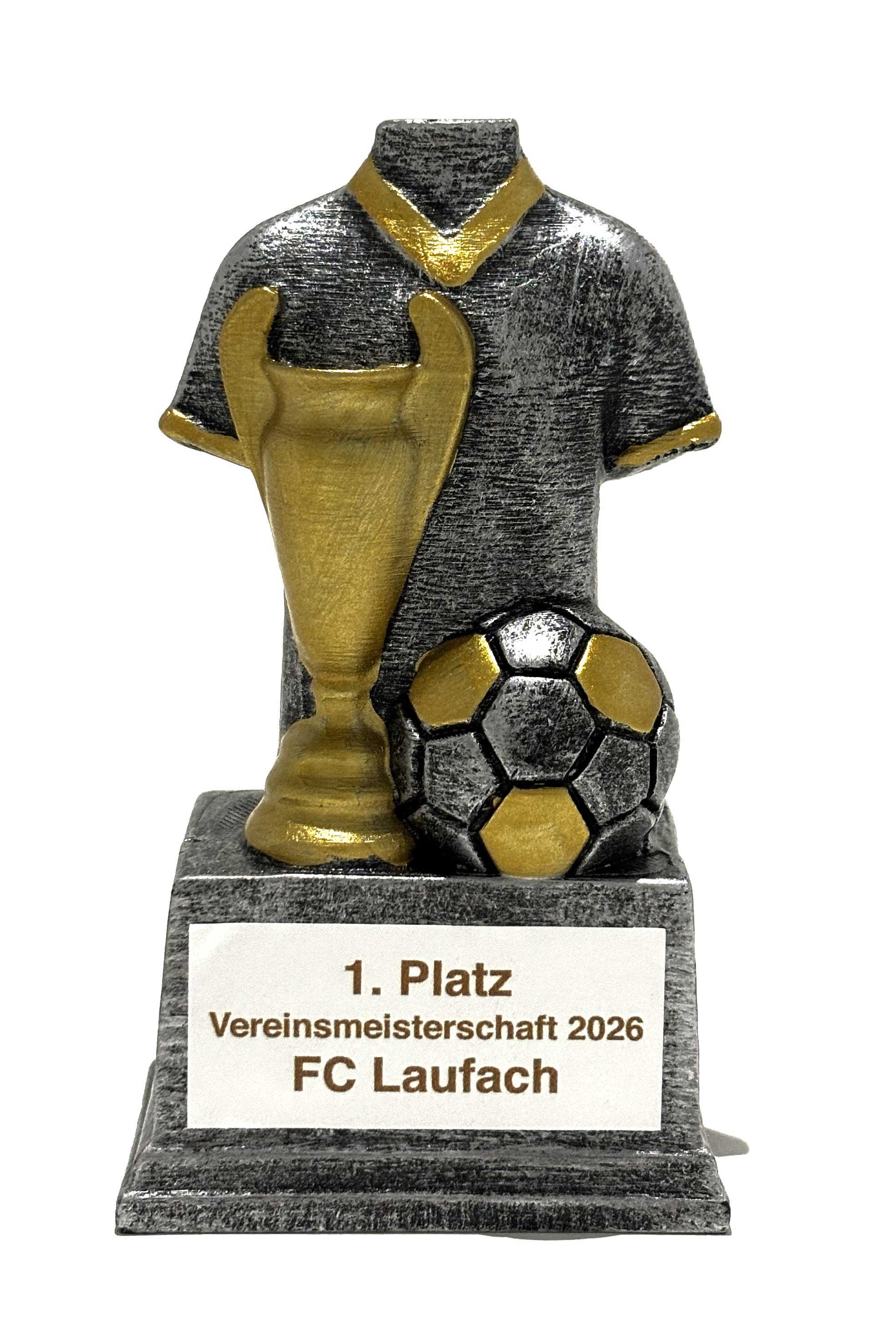 Minipokal Triballpo silber/gold